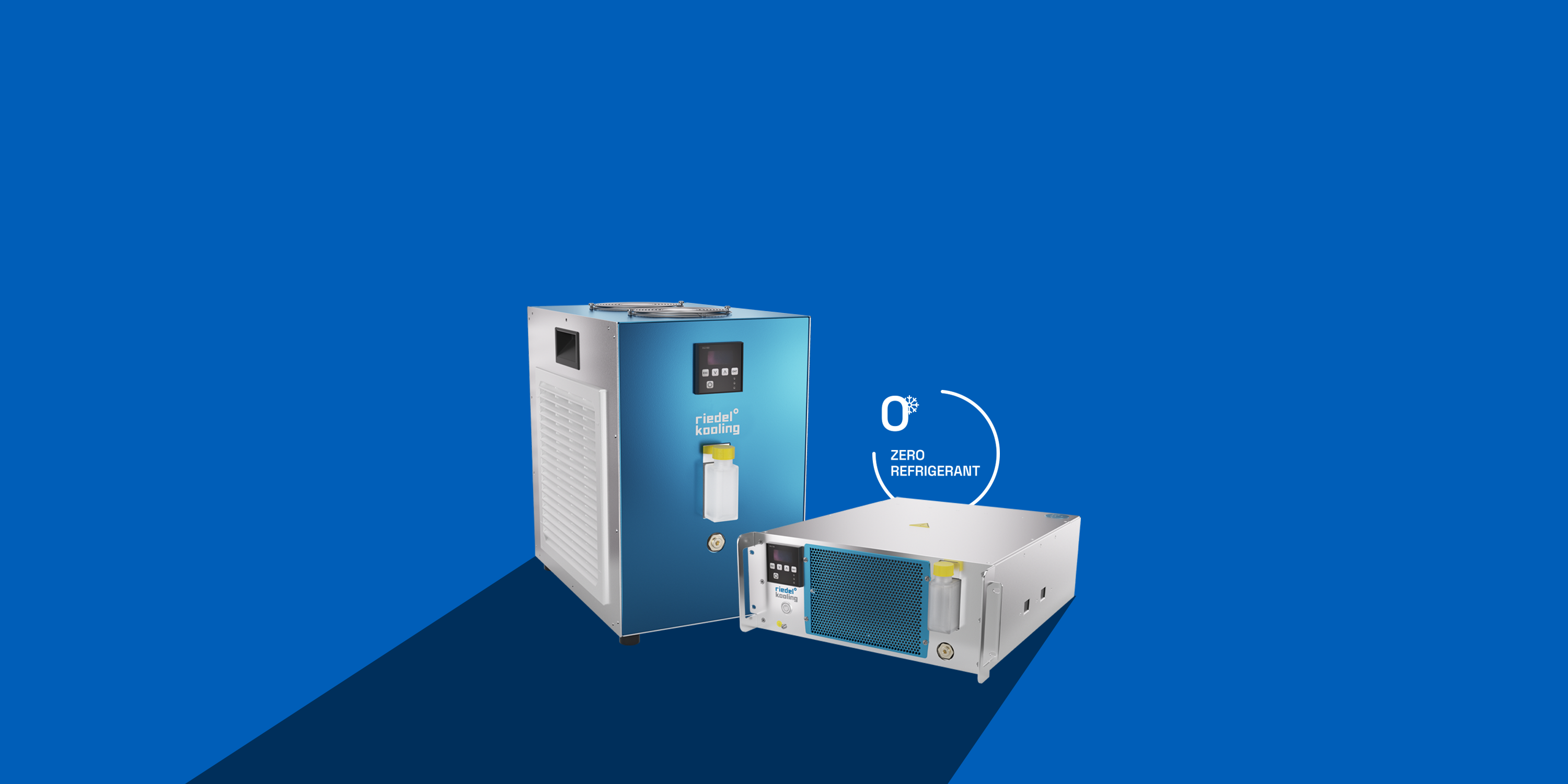 Refrigerant-free cooling solution with cooling capacities up to 680 W for medical and laboratory analysis technology as well as complex laser systems in the low power range, Peltier-Chiller